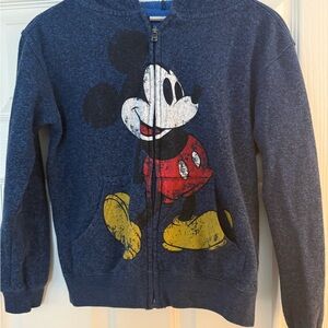 Kids Disney Mickey Mouse Zip Up Hoodie Size Medium Unisex (7/8)